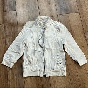 Gentle Fawn Off-White Zip-Up Jacket